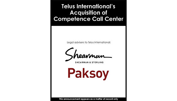 Telus International's Acquisition of Competence Call Center