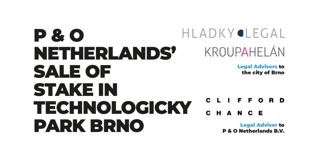 P & O Netherlands' Sale of Stake in Technologicky Park Brno