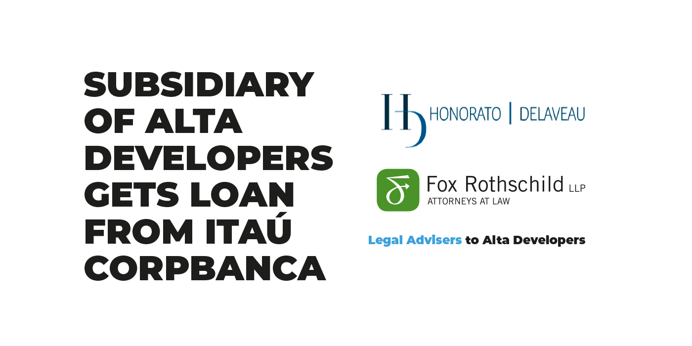 Subsidiary of Alta Developers gets loan from Itaú CorpBanca