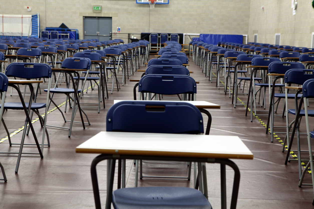 An empty exam hall