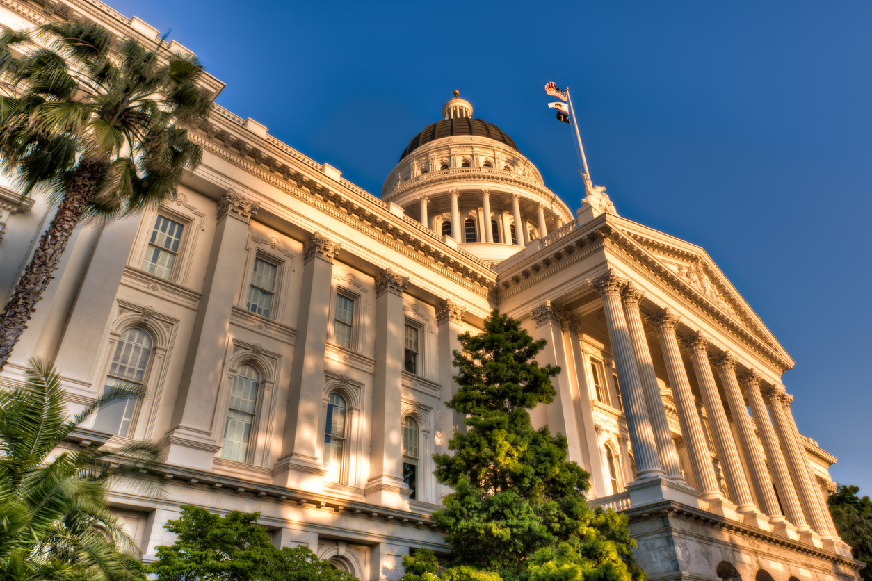 California capitol building in Sacramento