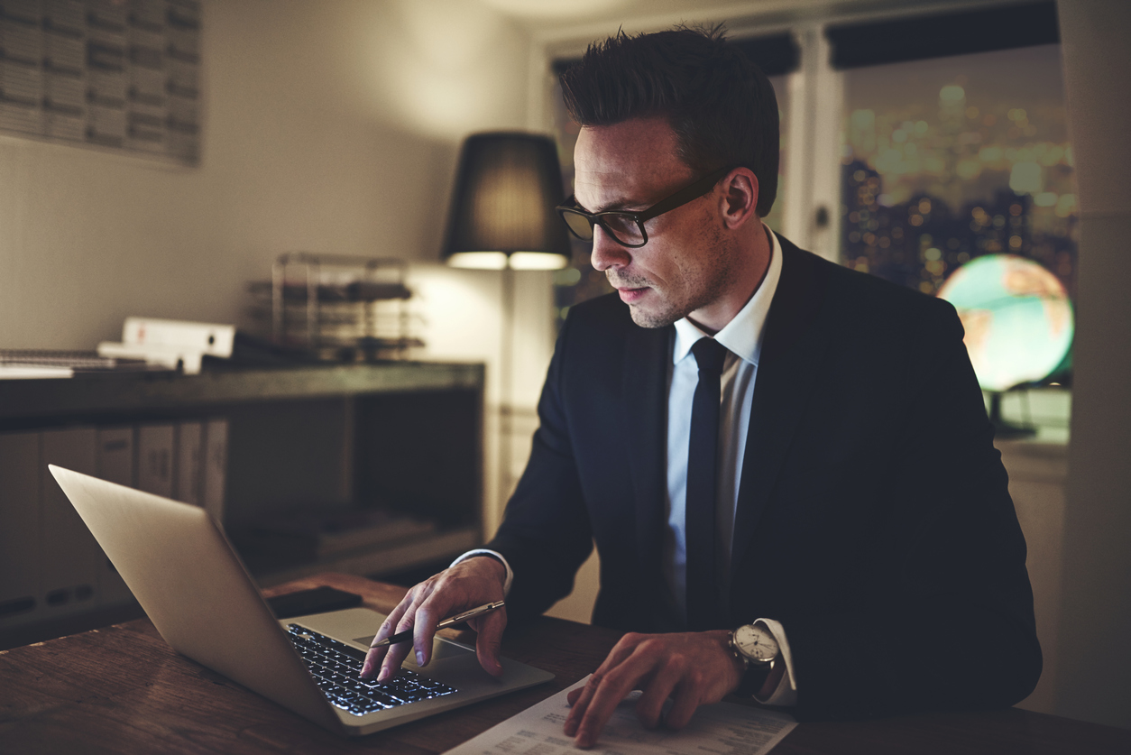 Lawyer working from home