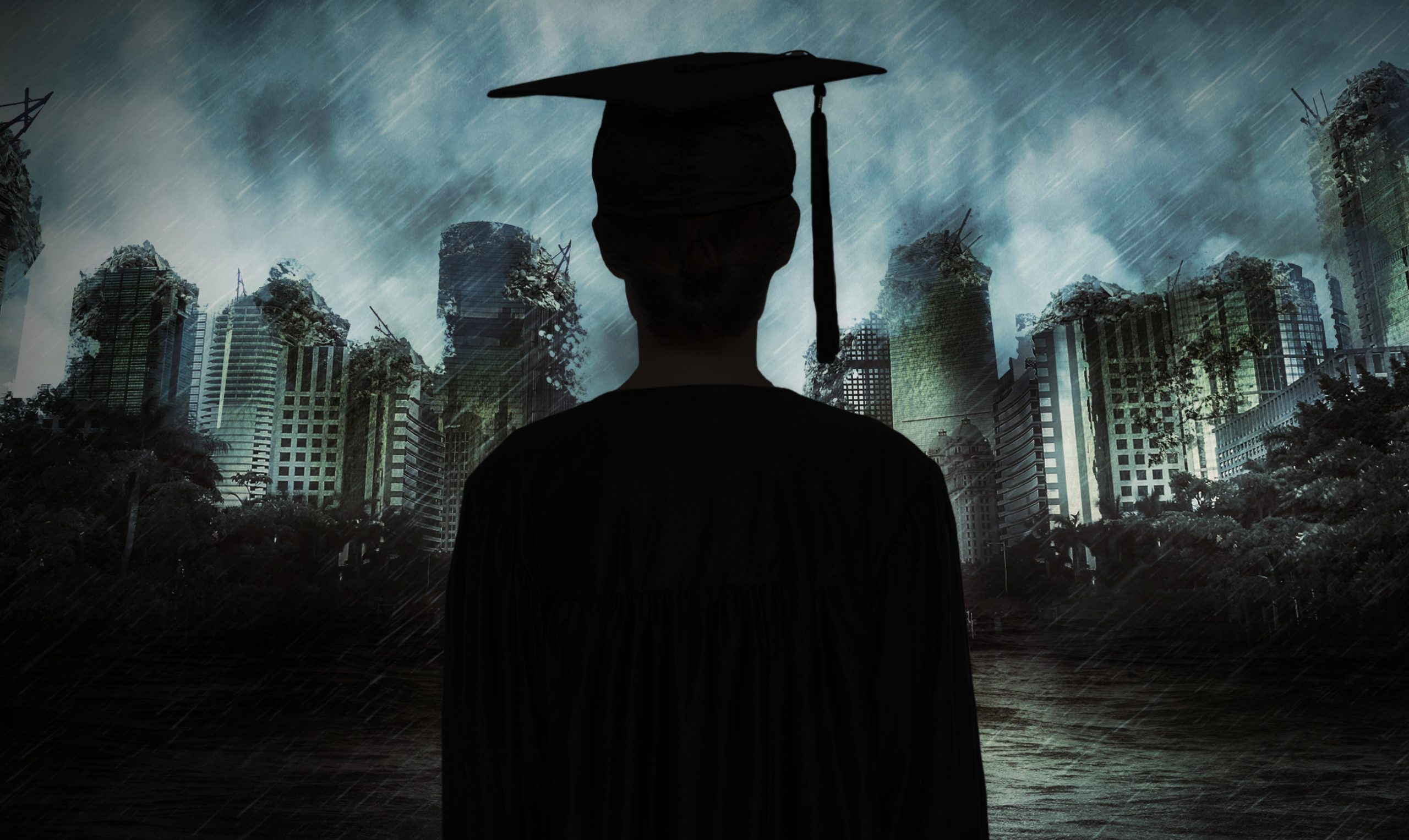 graduate looking into a post pandemic world