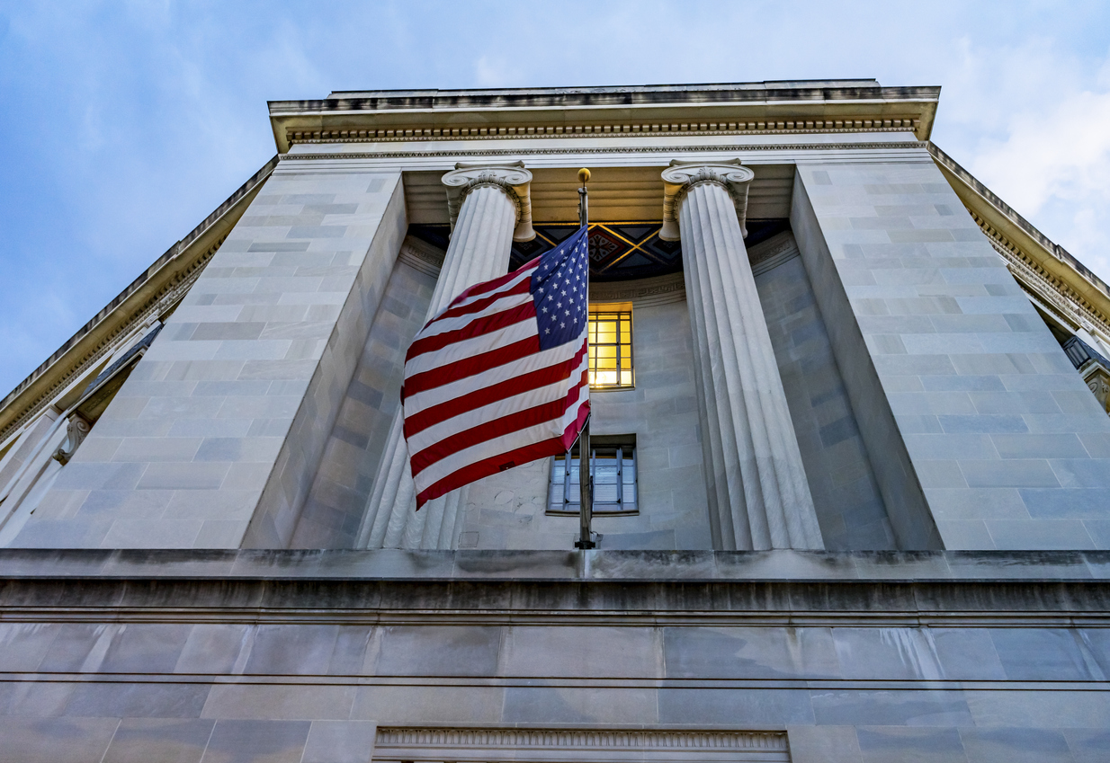 Department of Justice building in Washington, DC