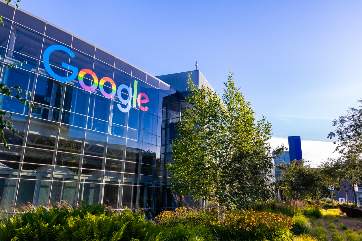 Google office building in its Silicon Valley campus