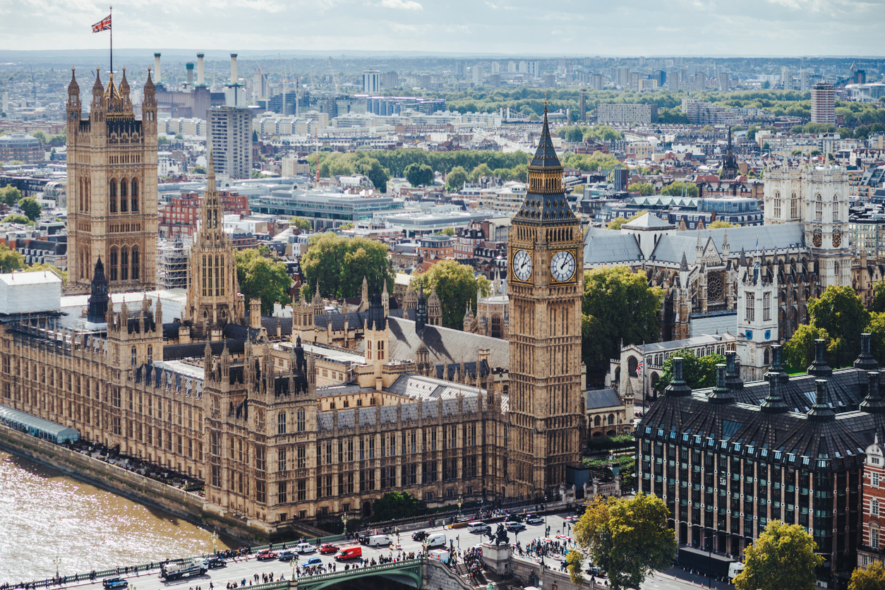 Houses of Parliament beside the Thames