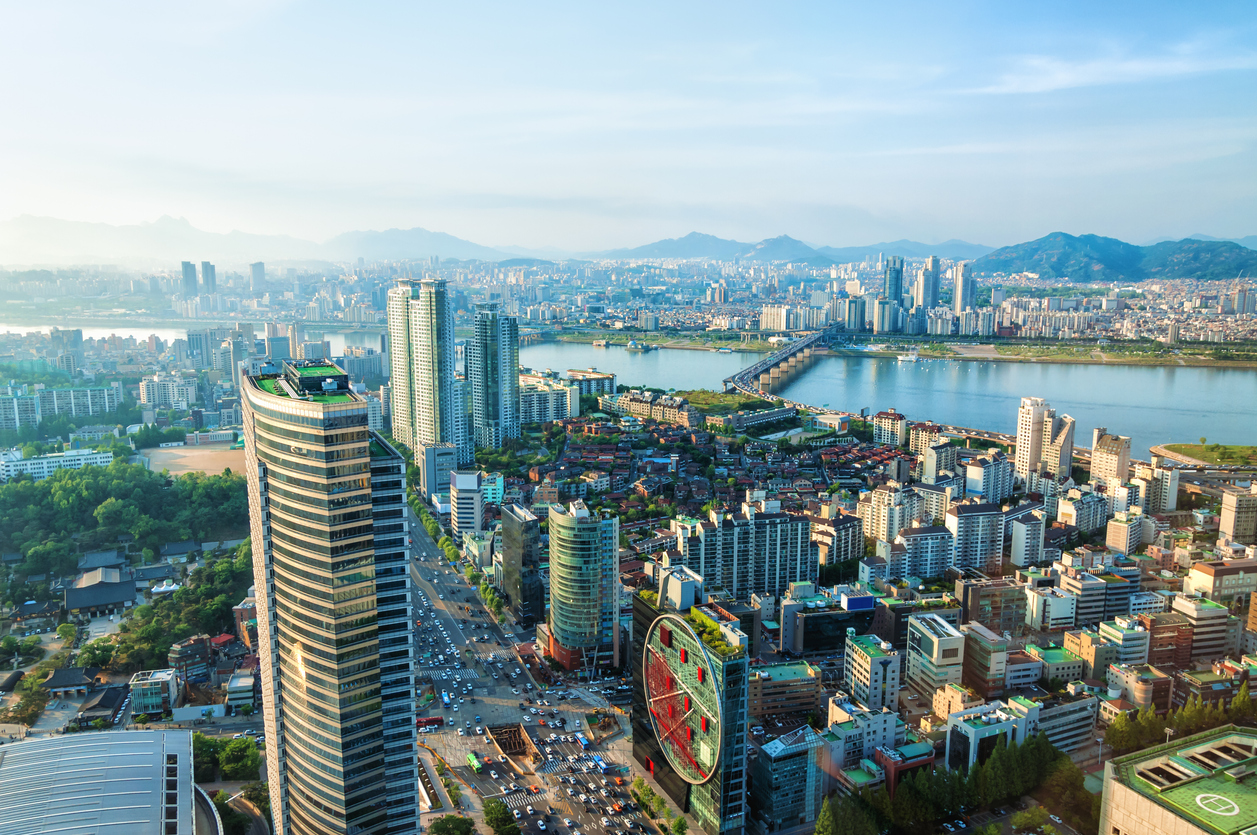 Seoul skyline on a clear day