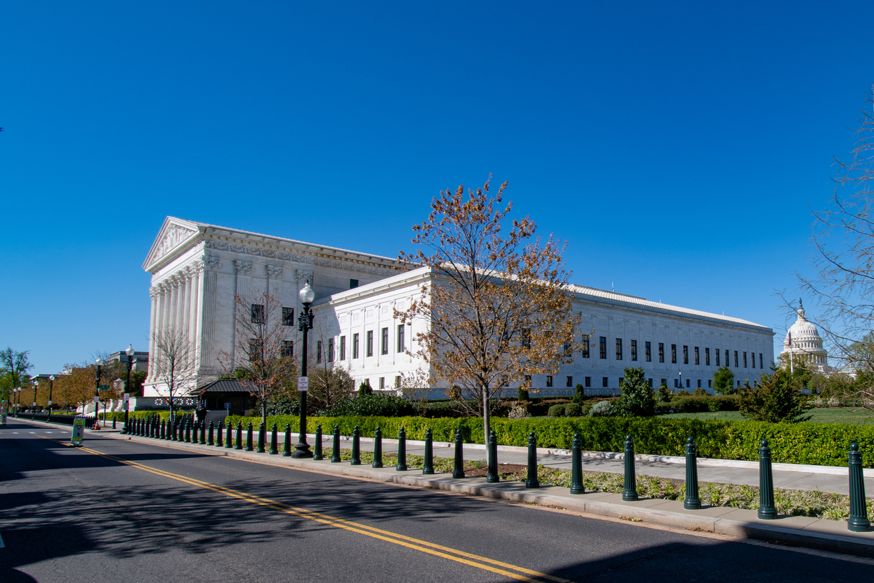 US Supreme Court Building on a clear day