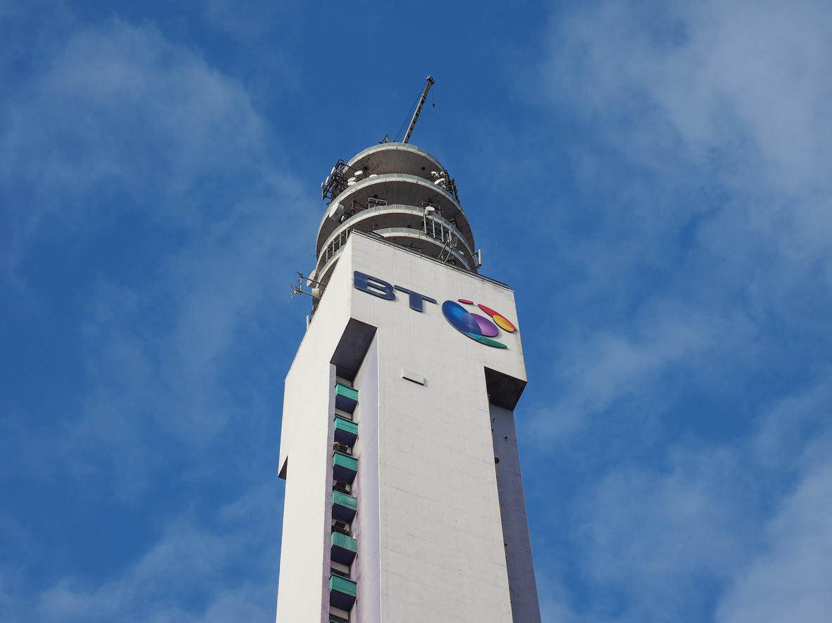 BT Tower in Birmingham, UK