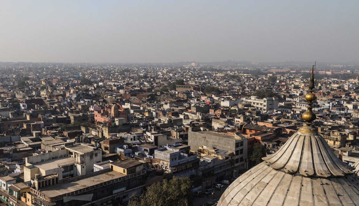 New Delhi view from the Jama Masjid