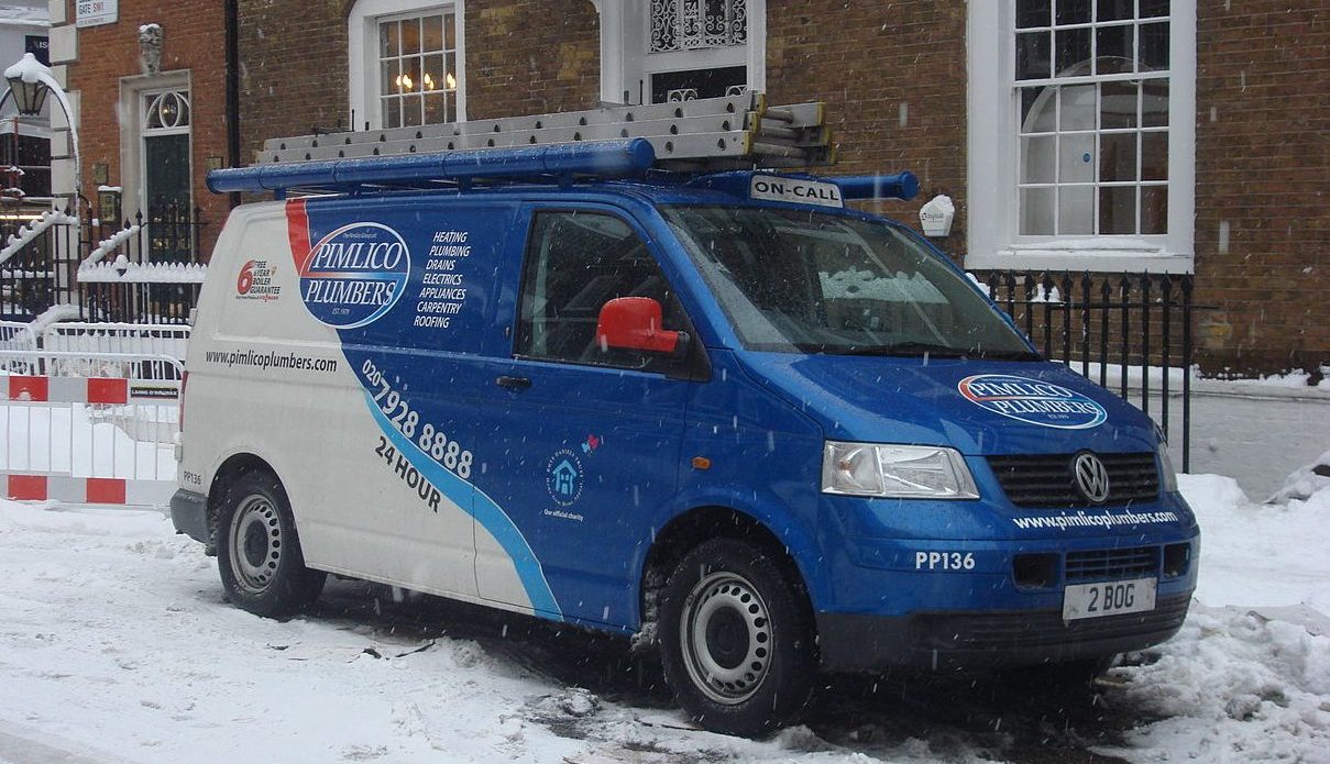 Pimlico Plumbers Volkswagen T5 van