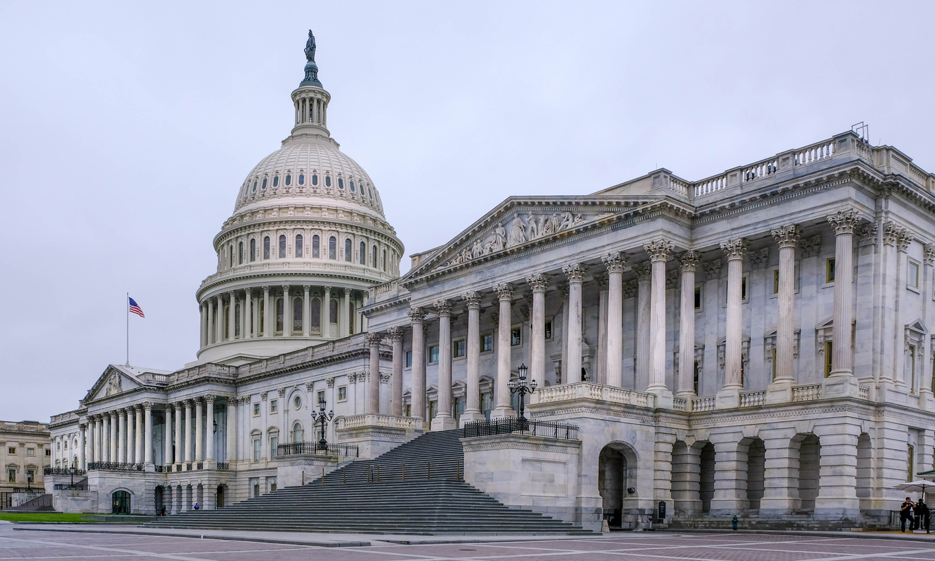 US Capitol Building, overcast