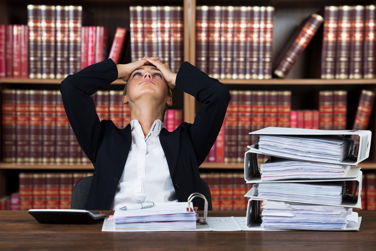 Stressed Female Accountant