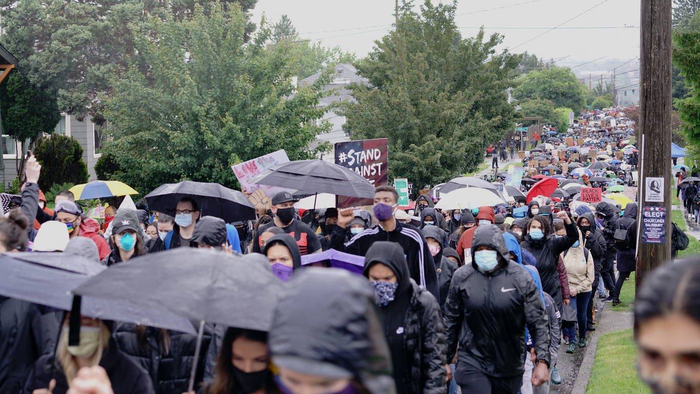 Black Lives Matter protesters in Seattle