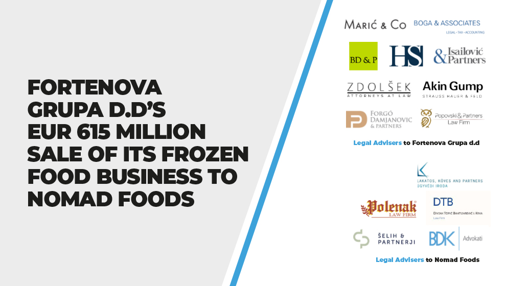 Fortenova Grupa d.d’s EUR 615 million sale of its frozen food business to Nomad Foods