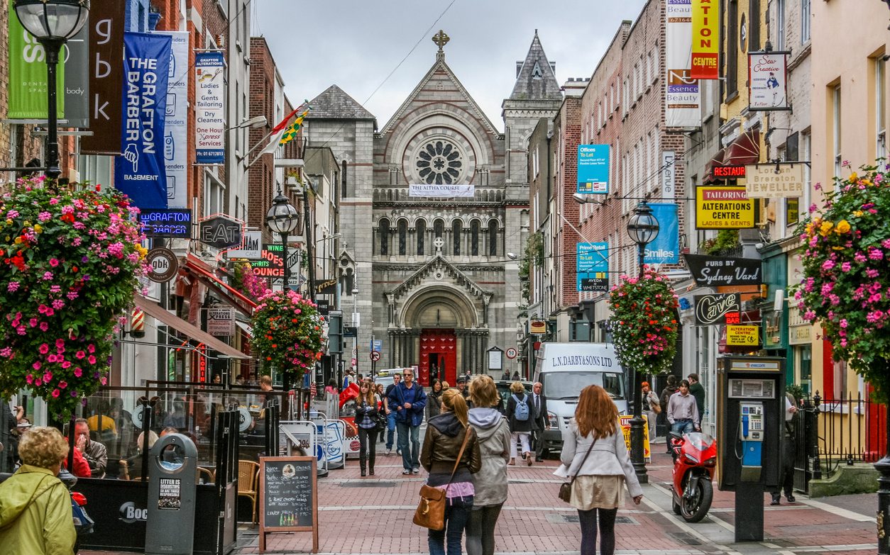 Grafton Street in Dublin, Ireland