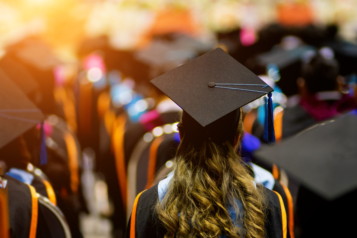 Law students at degree award ceremony