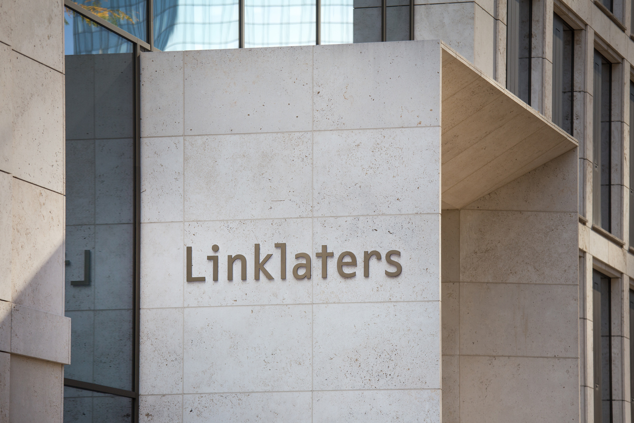 Linklaters office entrance in Frankfurt, Germany