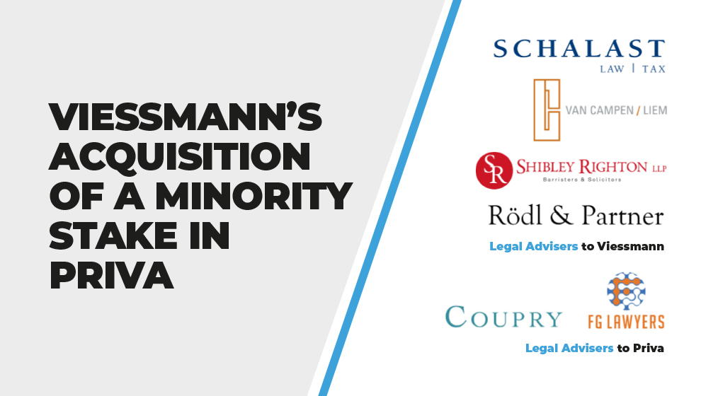 Viessmann’s Acquisition of a Minority Stake in Priva