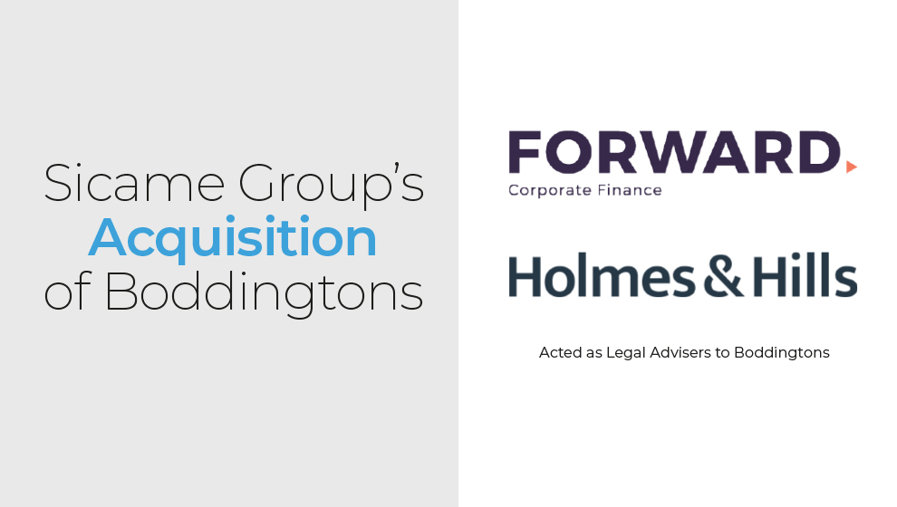 Holmes & Hills Solicitors advised on the deal.