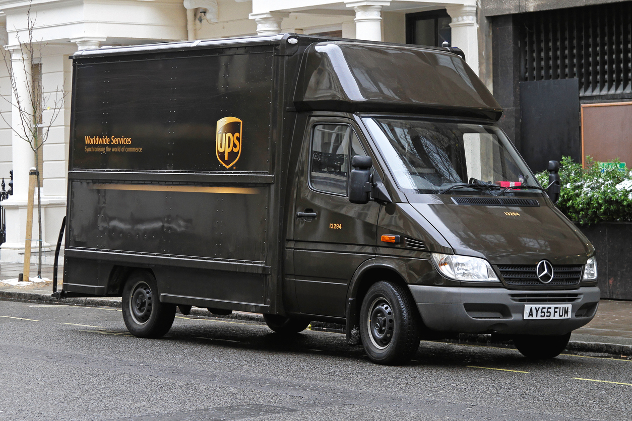 UPS delivery van