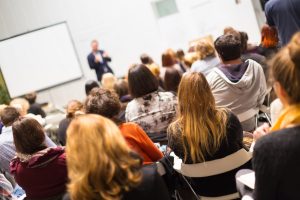 Audience in the lecture hall