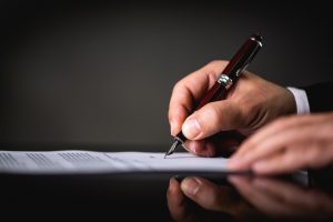 Signing a will