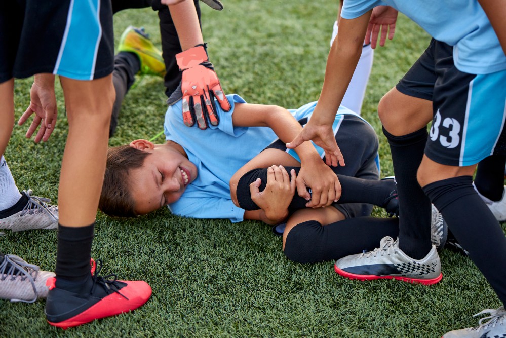 Child injured during football game