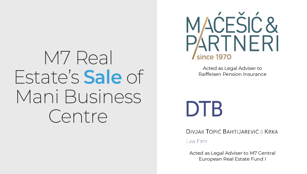 Macesik & Partners advised on the sale.