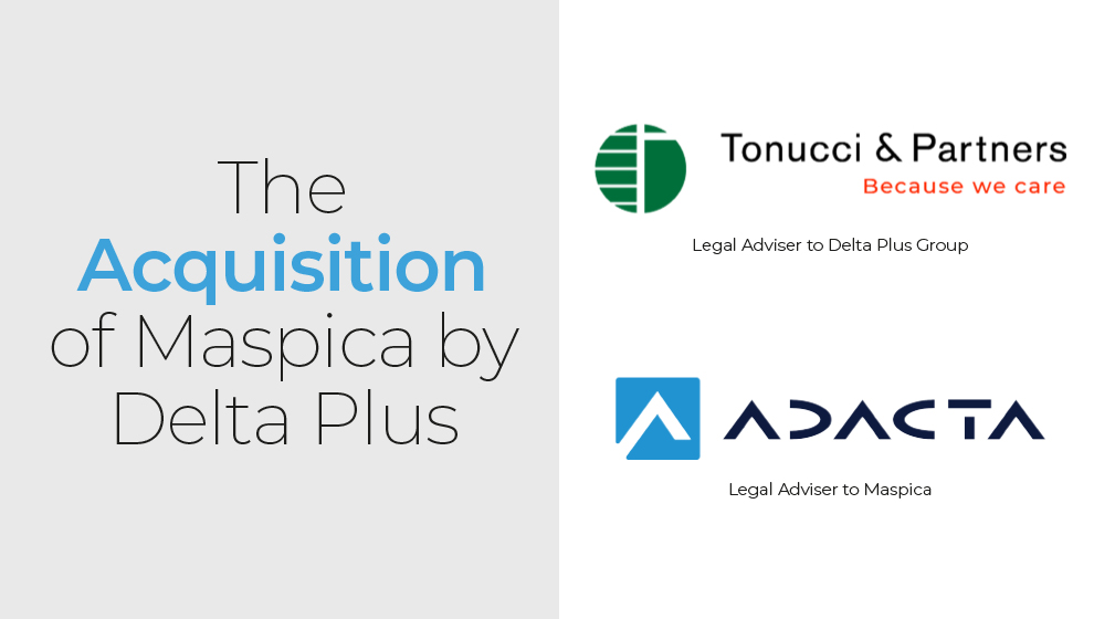 Tonucci & Partners advised on the transaction.