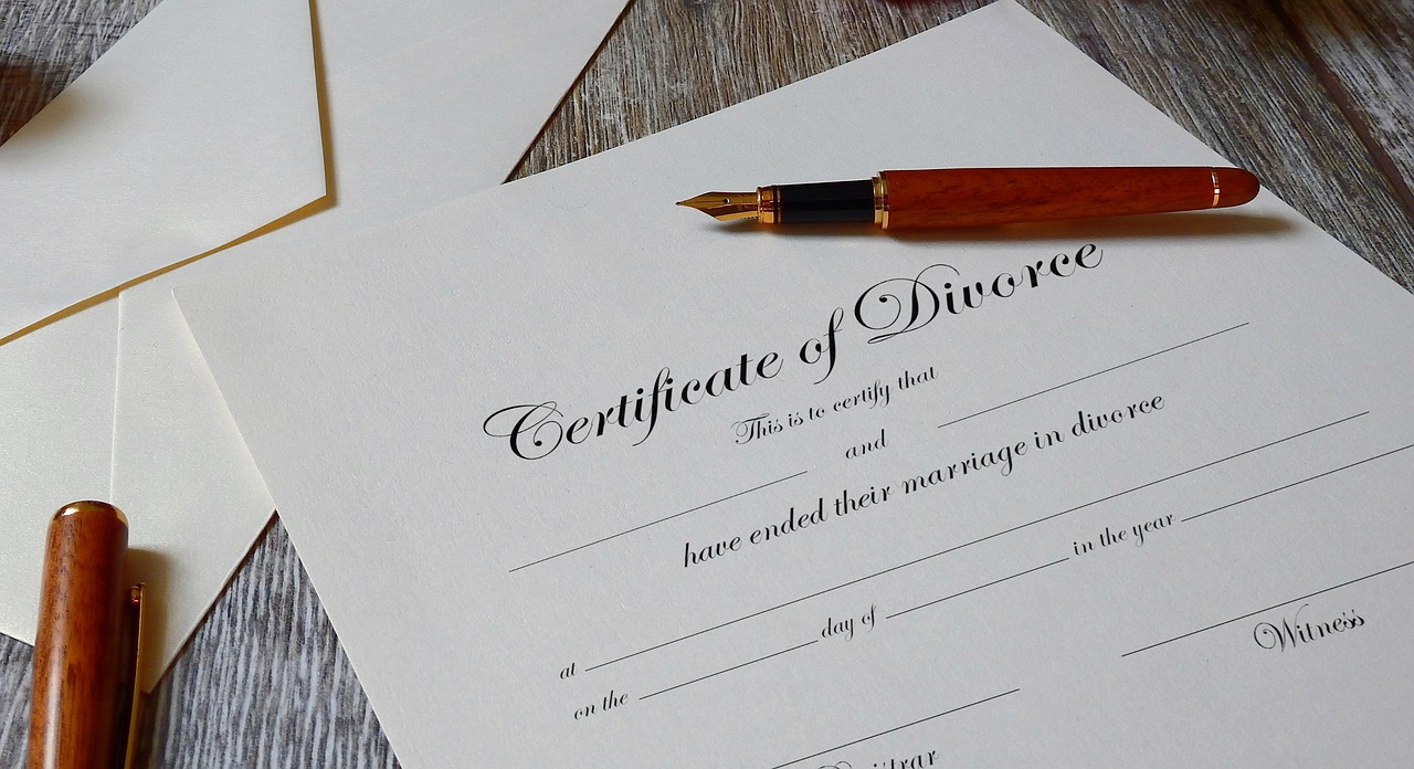 Divorce papers