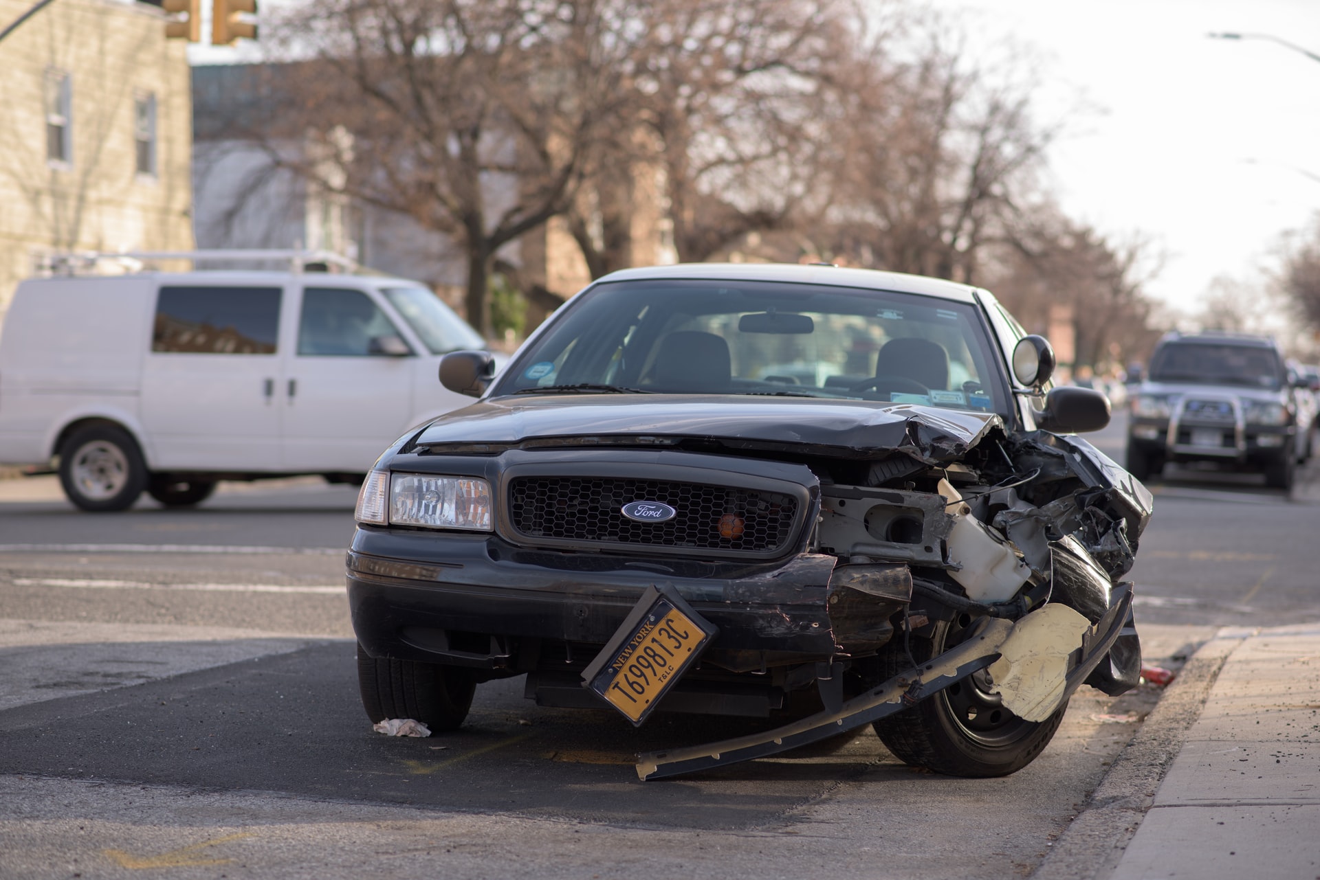 Car accident scene