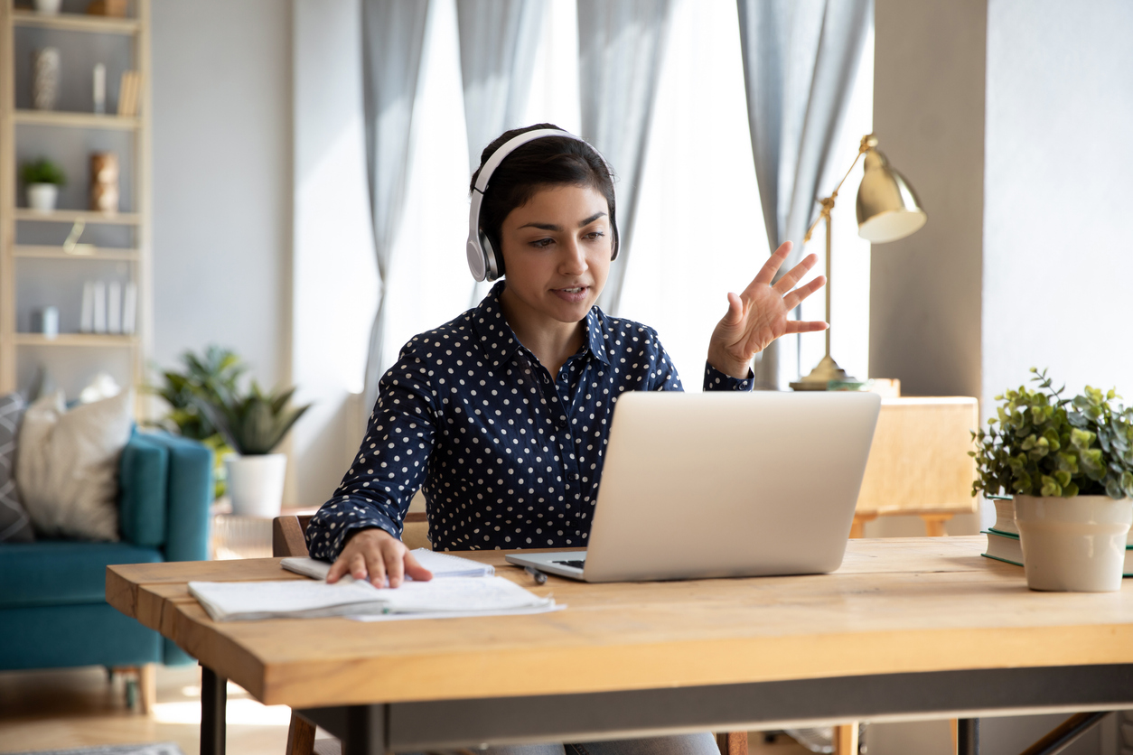 Employee enjoying flexible working arrangement