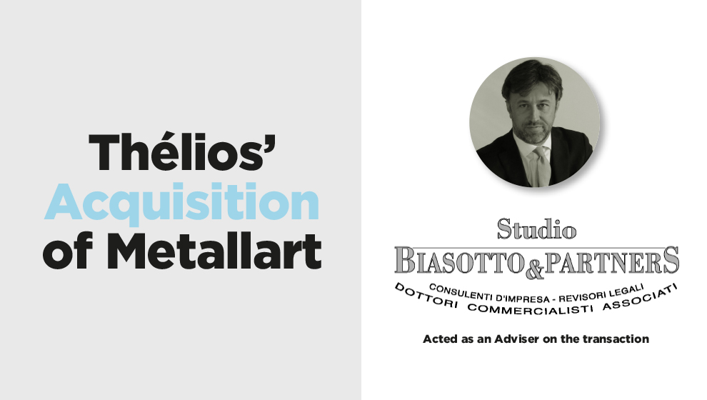 Biasotto & Partners advised on the transaction.