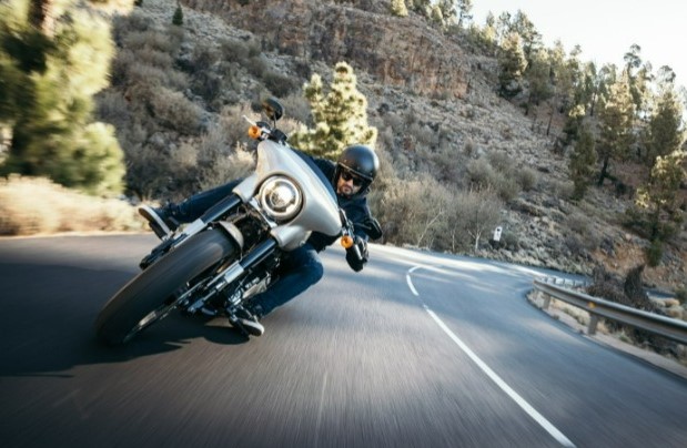 Motorcycle on road