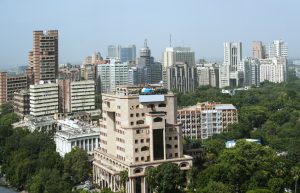 New Delhi skyline on a clear day.