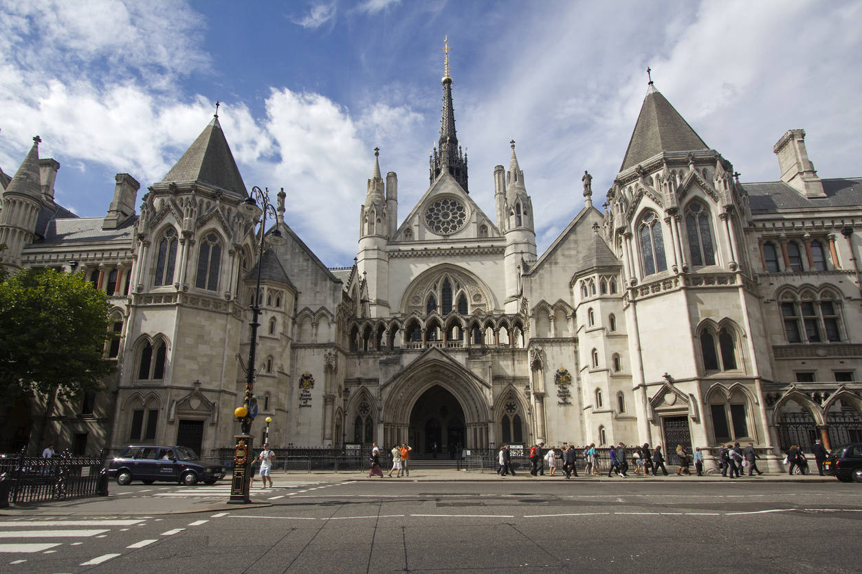 The Royal Courts of Justice in London.