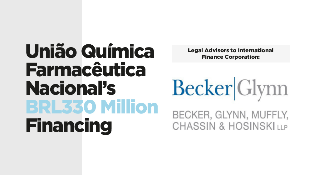 Becker, Glynn, Muffly, Chassin & Hosinski LLP advised on the transaction.