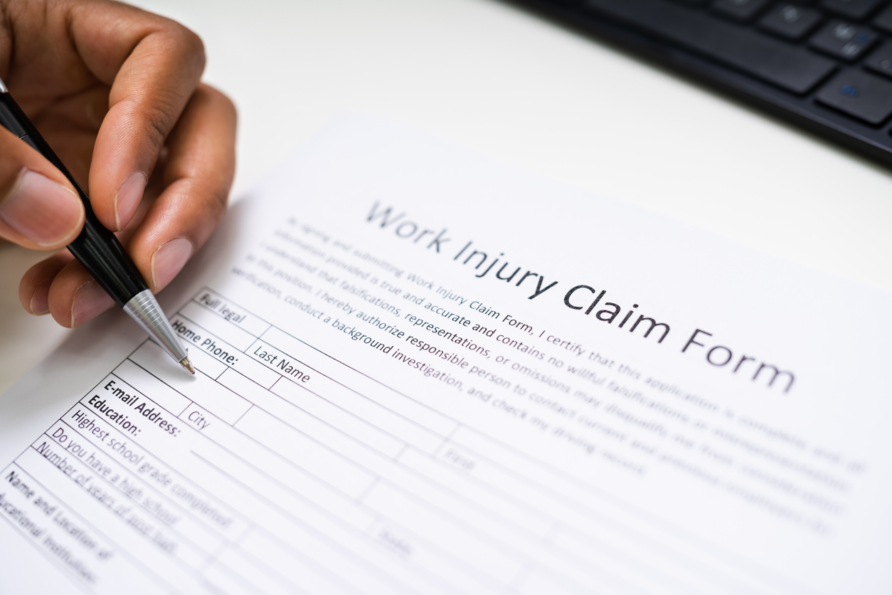 African American Filling Worker Compensation After Injury