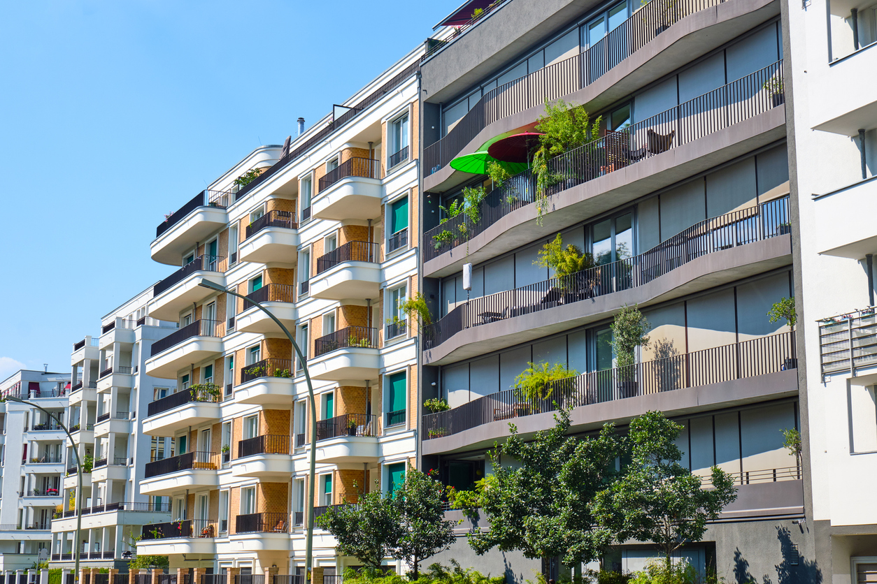 Multi-family houses in the Prenzlauer Berg district in Berlin