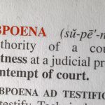 The Use of Subpoenas in Family Law Litigation