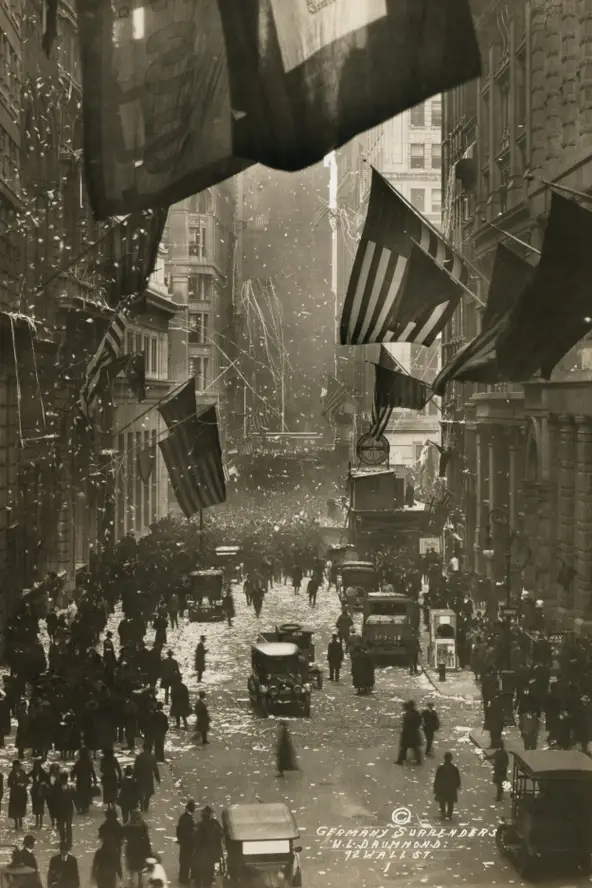 in november 1918, wall street armistice day.