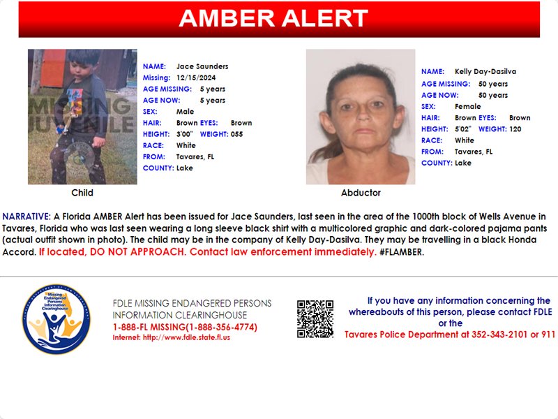 florida amber alert, tavares kidnapping, jace