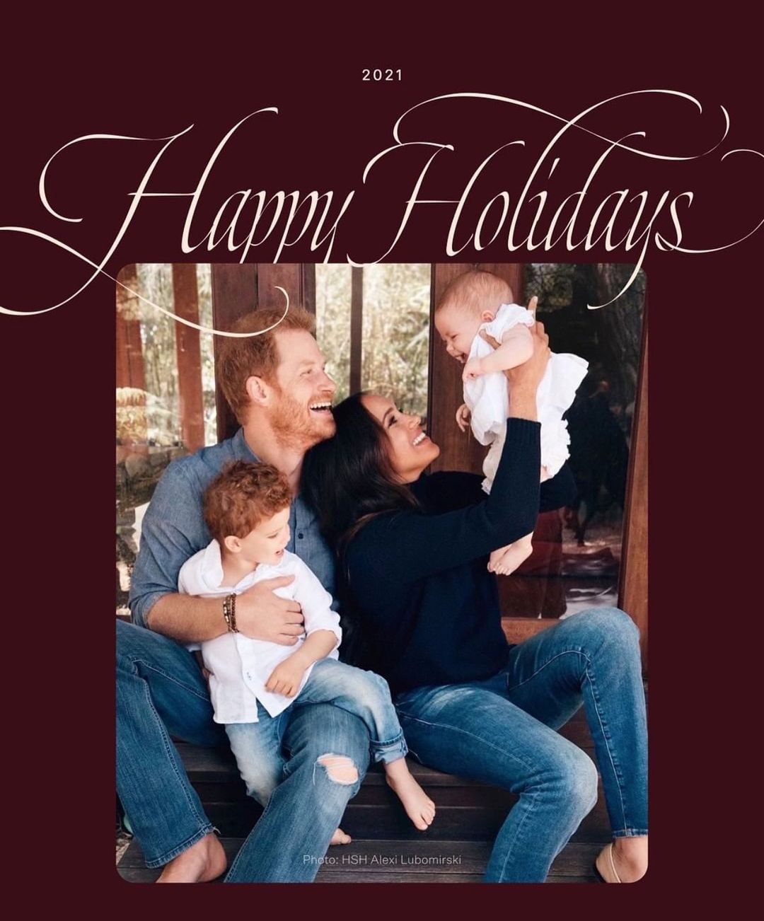 Christmas card 2021 from The Duke and Duchess of Sussex!