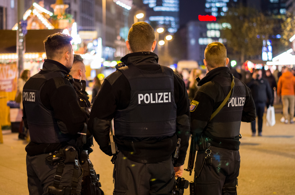 frankfurt,am,main,,germany, ,november,26,2018:,german,police