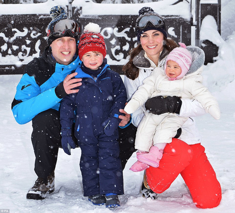 Family ski trip in 2016