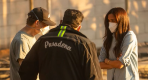 meghan markle at los angeles wildfires