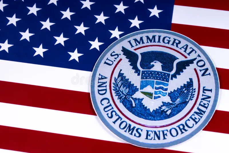 the symbol of us immigration and customs enforcement logo