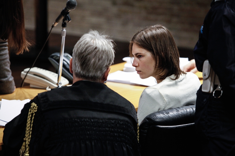 perugia,,italy, ,january,22,,2011:,amanda,knox,in,the