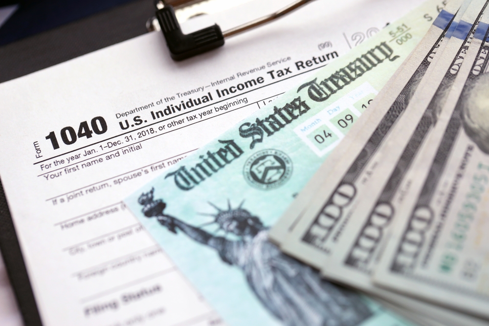 United States 1040 tax form individual income tax return